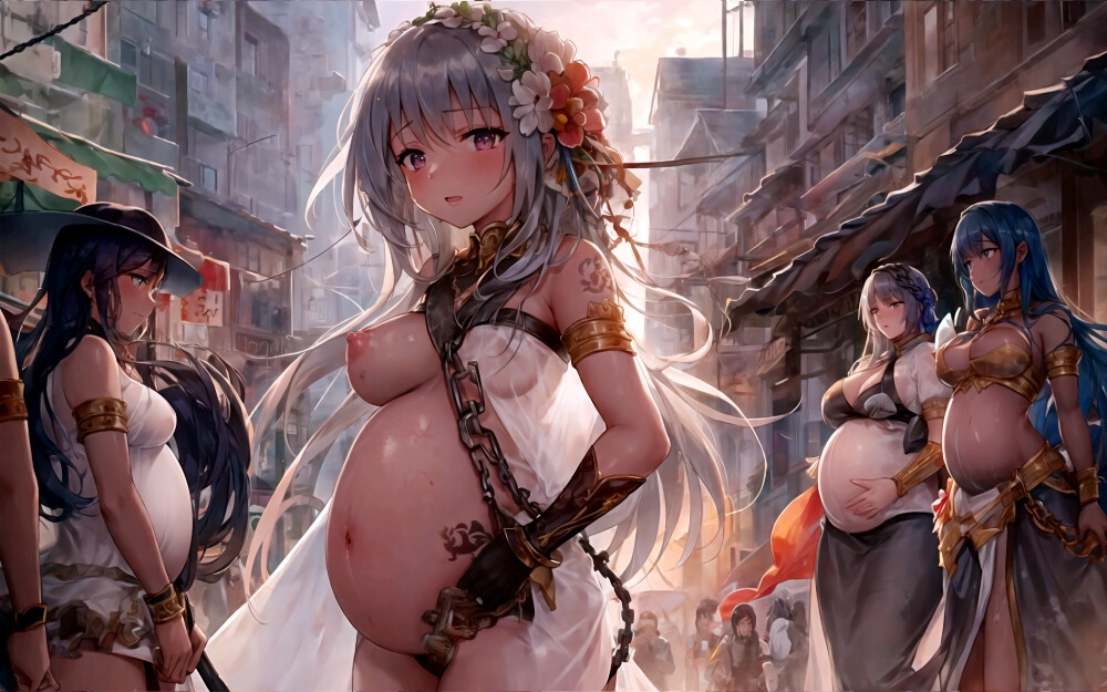 奴隷市場の妊婦たち2