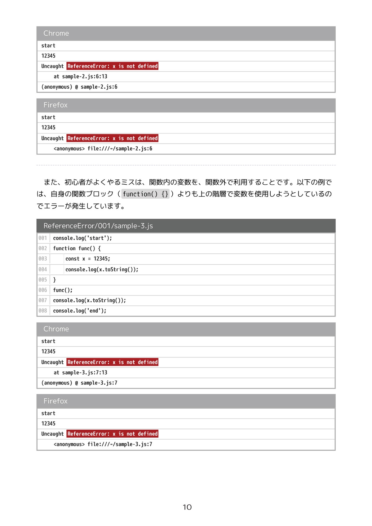 JavaScriptエラーメッセージ大研究