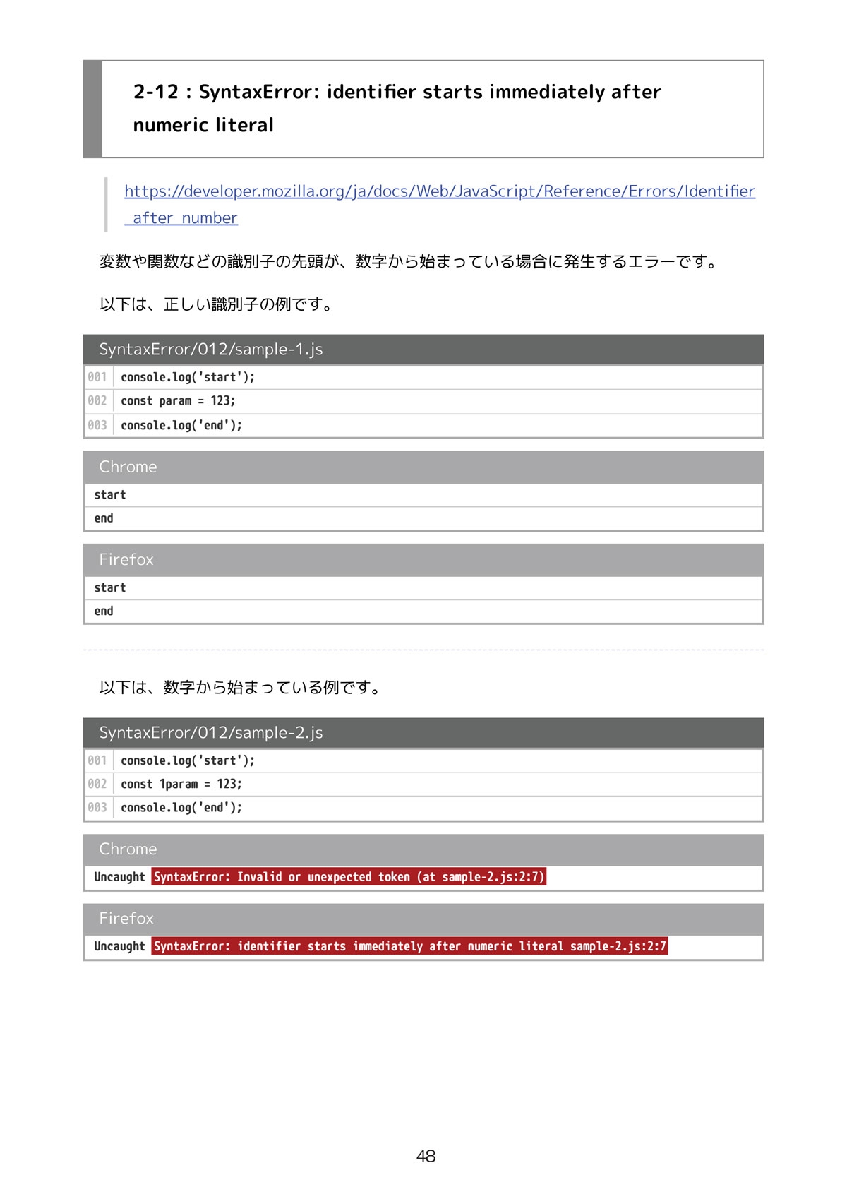 JavaScriptエラーメッセージ大研究