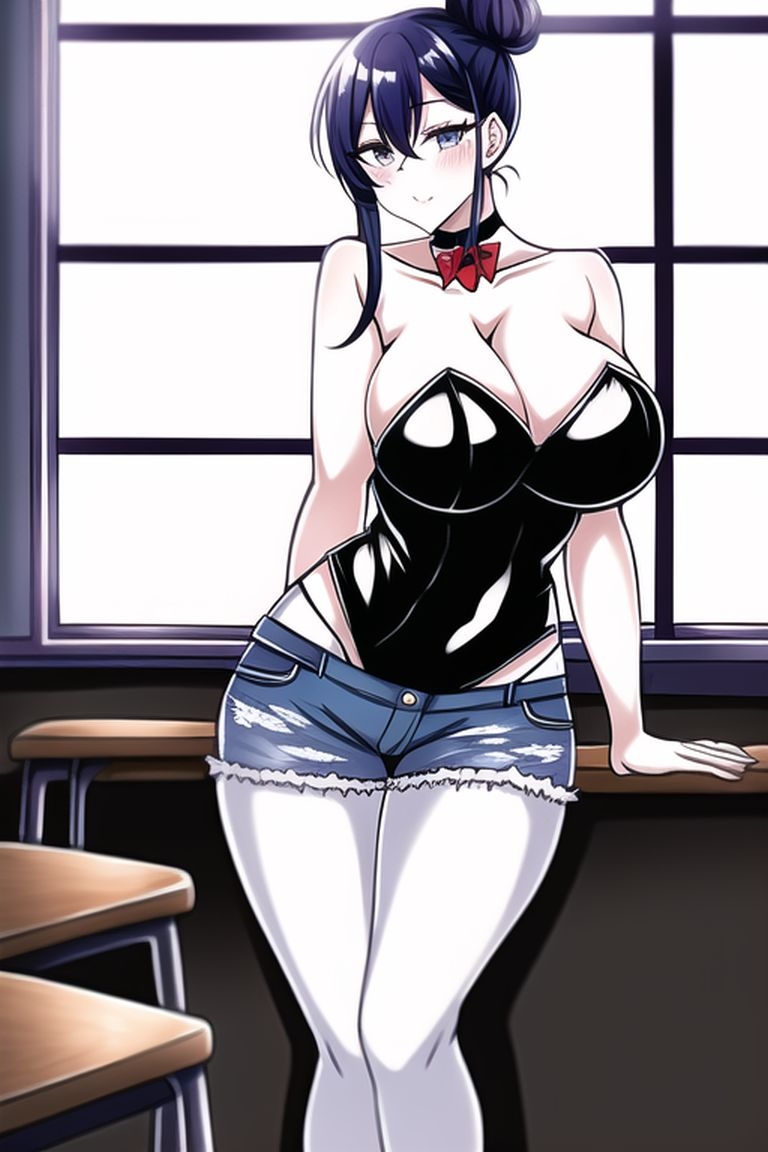 デニム喫茶にバニーを添えて