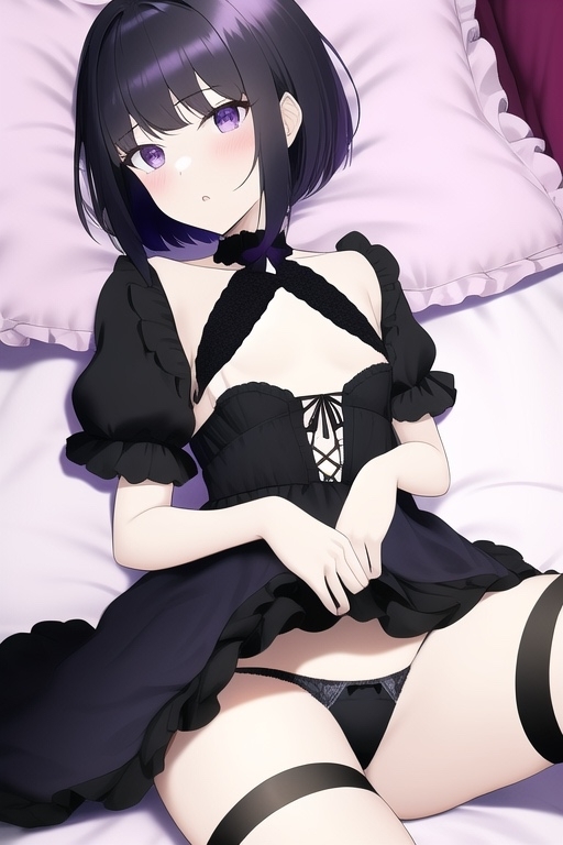 色白微乳美女、ゴスロリランジェリー詰め合わせ