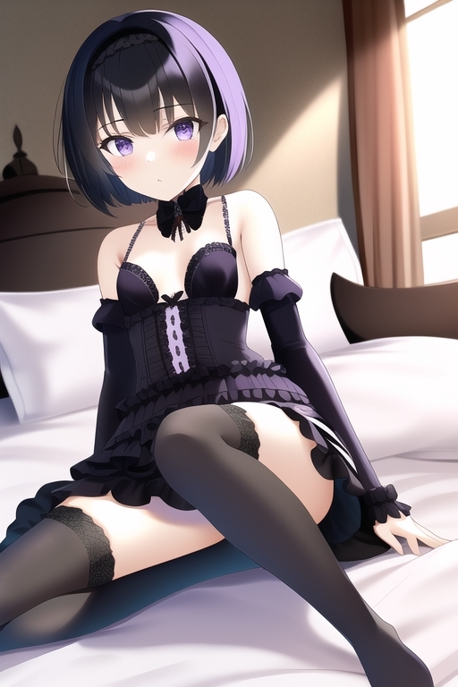 色白微乳美女、ゴスロリランジェリー詰め合わせ