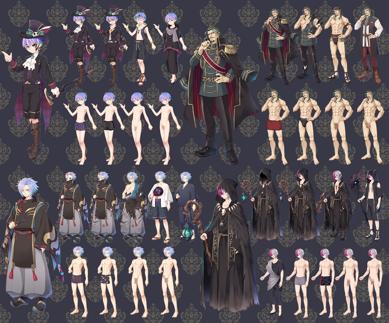 2D characters pack JRPG HEROS R18