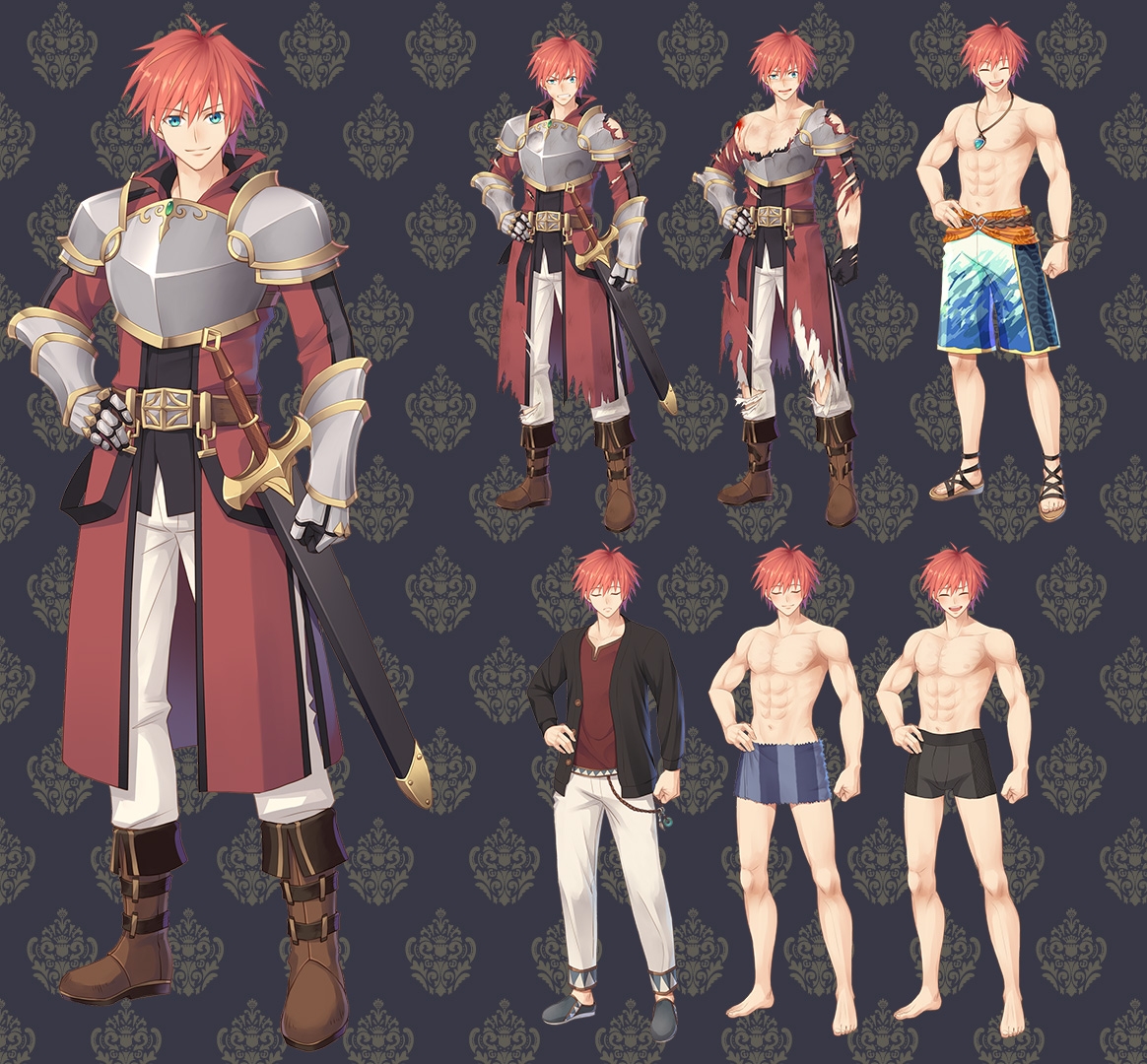 2D characters pack JRPG HEROS GA