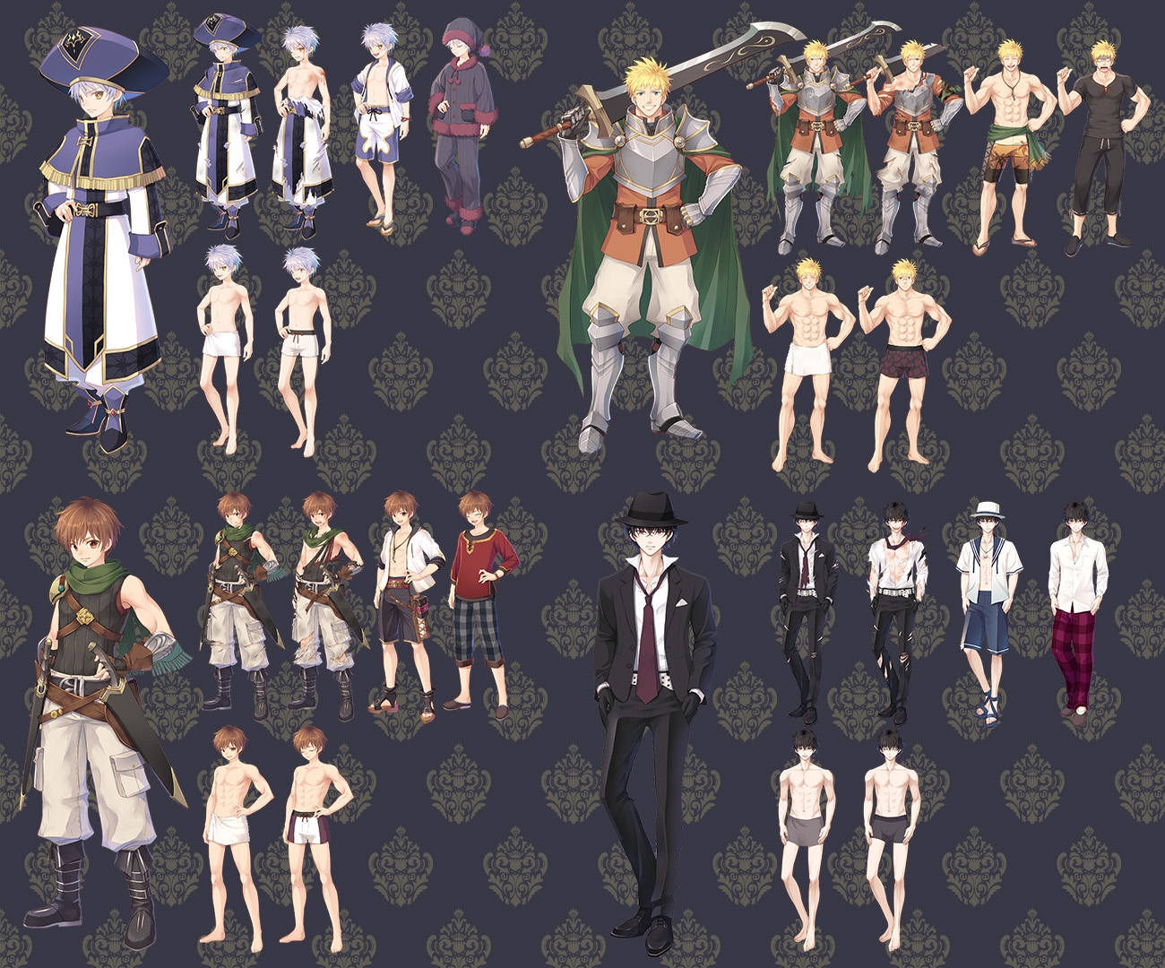 2D characters pack JRPG HEROS GA