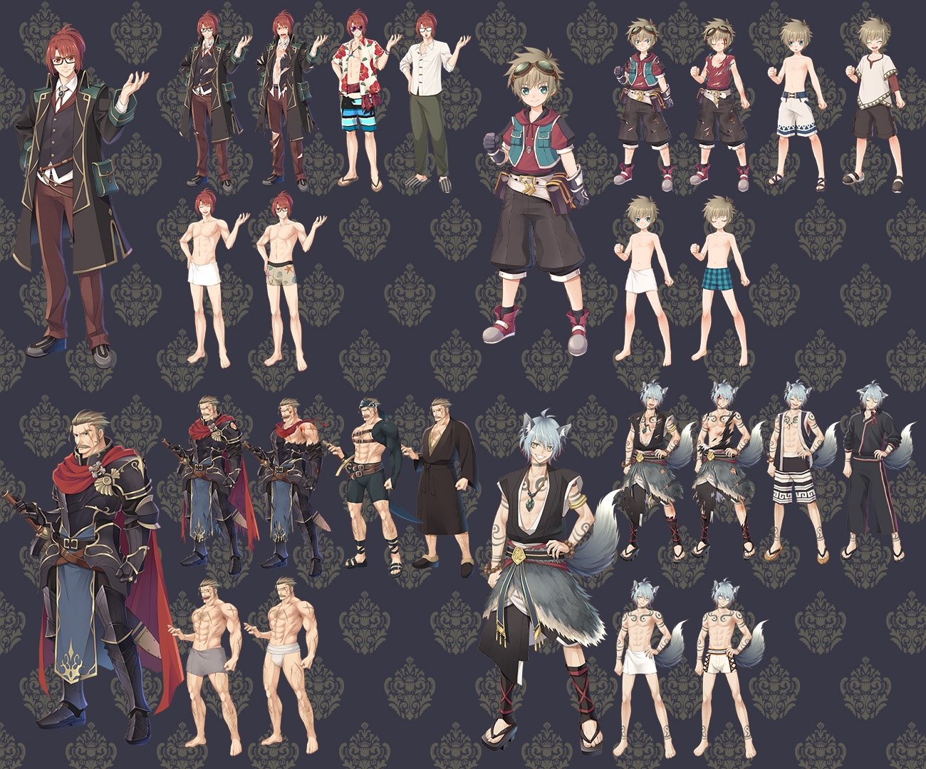 2D characters pack JRPG HEROS GA