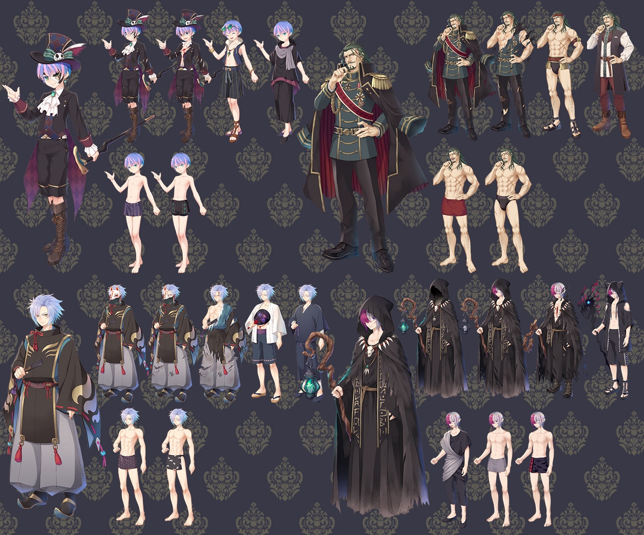 2D characters pack JRPG HEROS GA