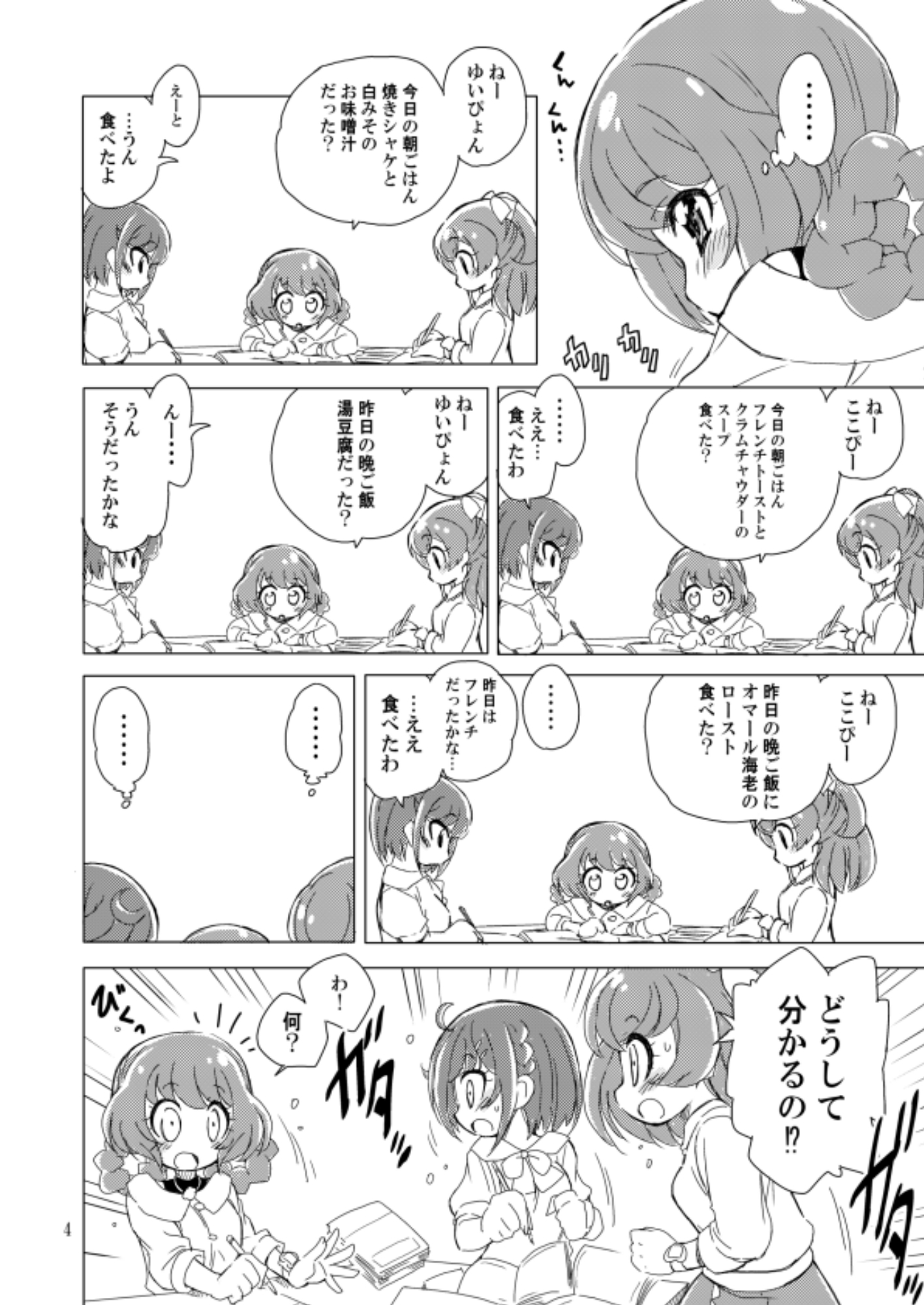 きのう何を食べたのか当ててみて?