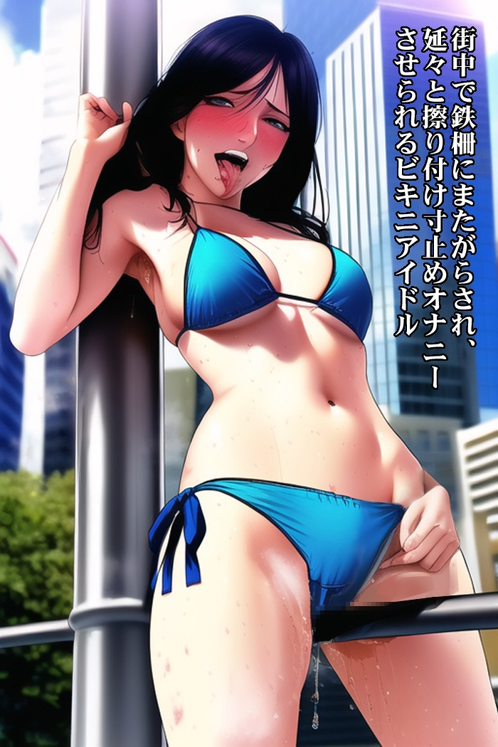 グラビアアイドルがAIに寸止め焦らし責めされ、発情アヘ顔快楽堕ち