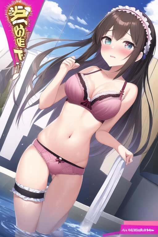 海岸で制服や私服で遊んでいたら、海に落っこちてずぶぬれになったので服を脱いで下着姿で遊びました。おしっこ漏れそうでした。