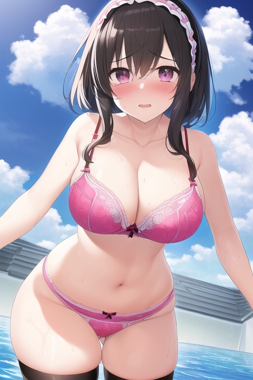 海岸で制服や私服で遊んでいたら、海に落っこちてずぶぬれになったので服を脱いで下着姿で遊びました。おしっこ漏れそうでした。