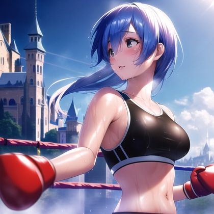 レムのボクシング ロリ巨乳