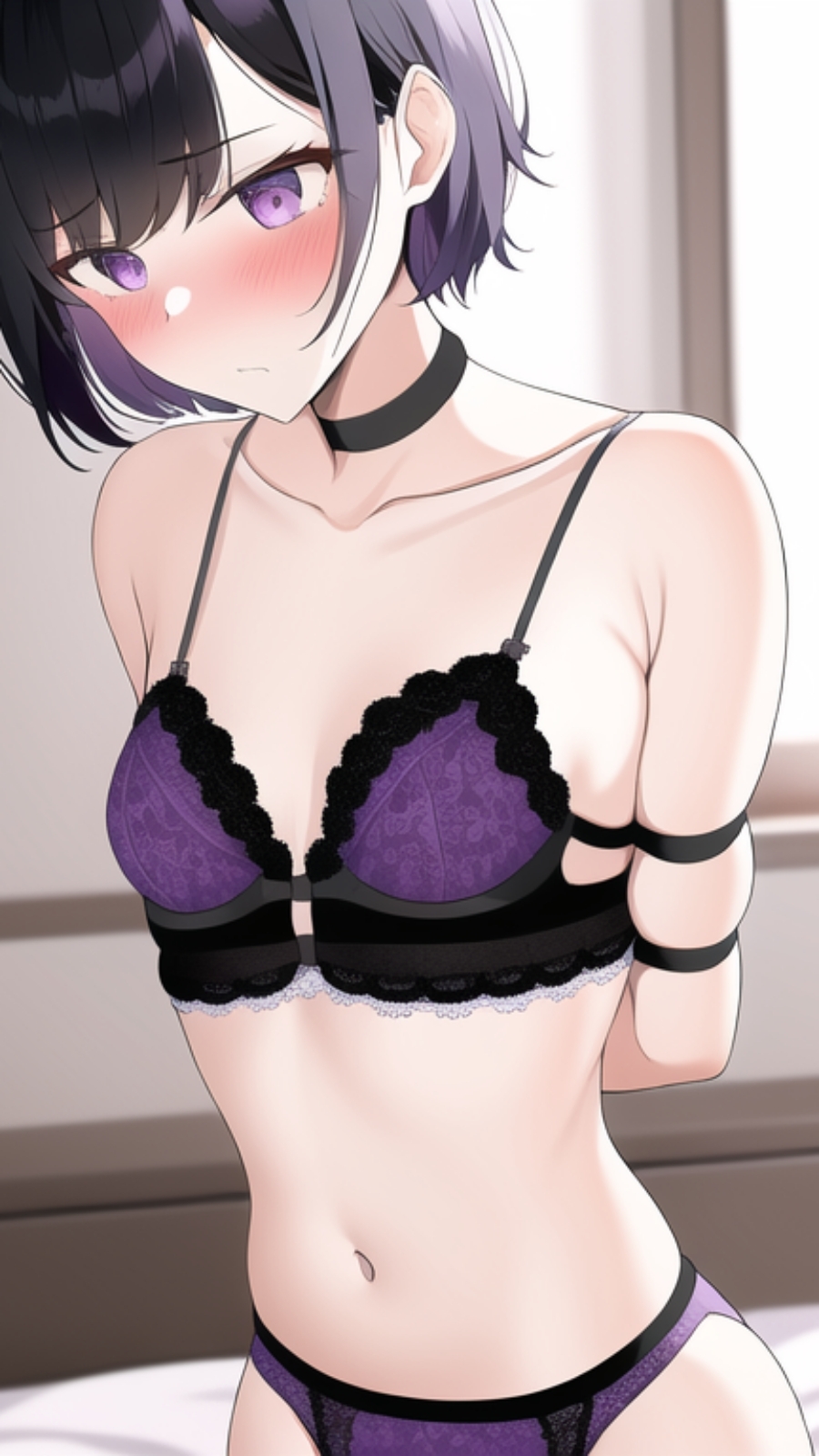 色白微乳美女、緊縛ランジェリー詰め合わせ