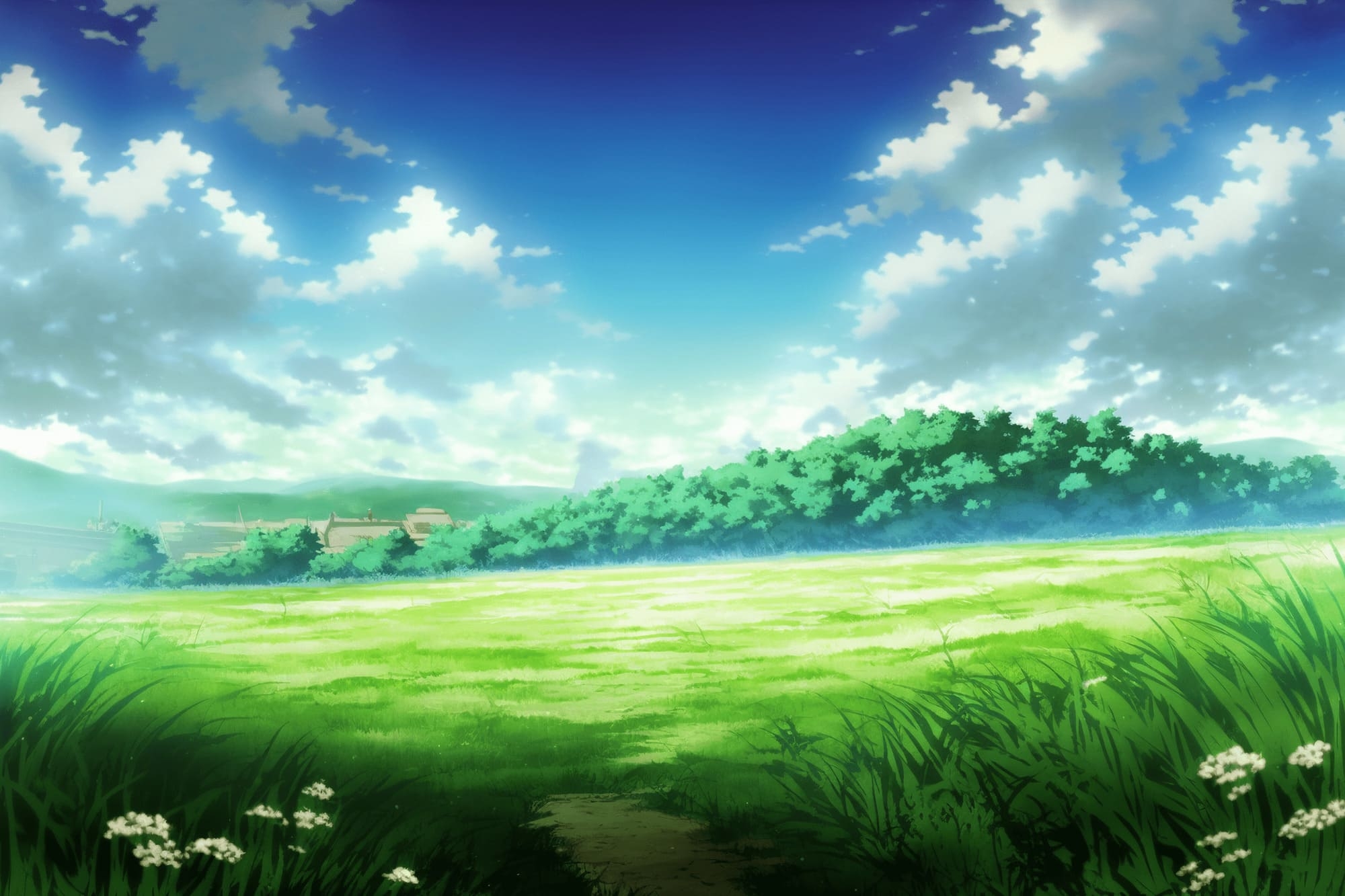 【アニメ映画風の自然系背景】著作権フリーの高解像度画像(100枚)