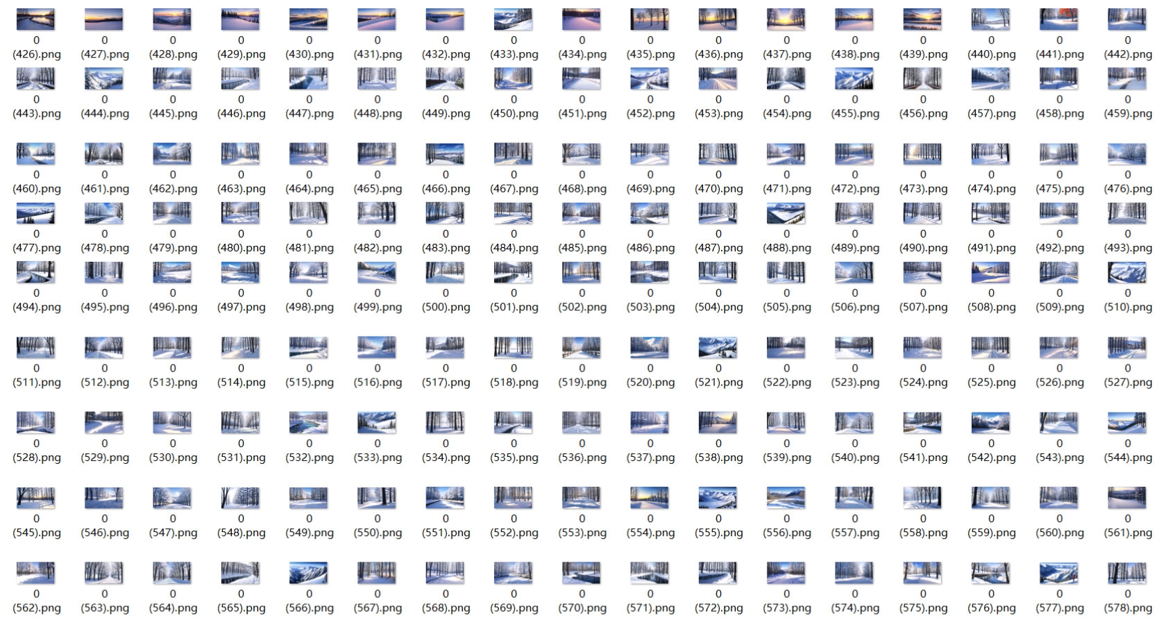 背景CG素材集【自然&冬】【1000枚】
