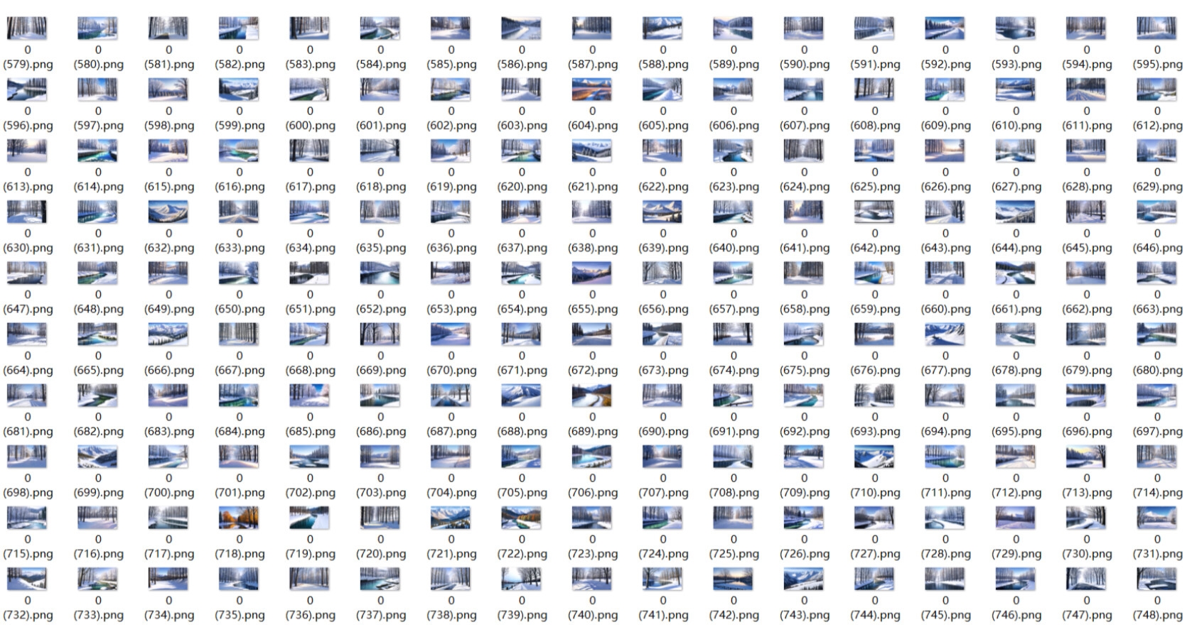 背景CG素材集【自然&冬】【1000枚】
