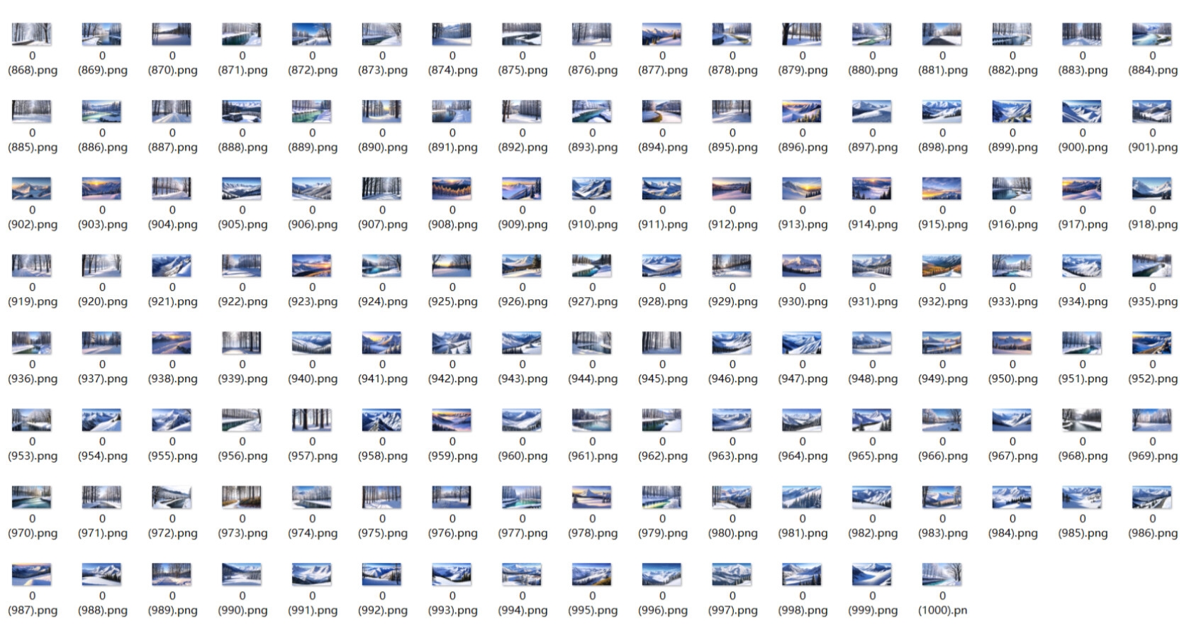 背景CG素材集【自然&冬】【1000枚】