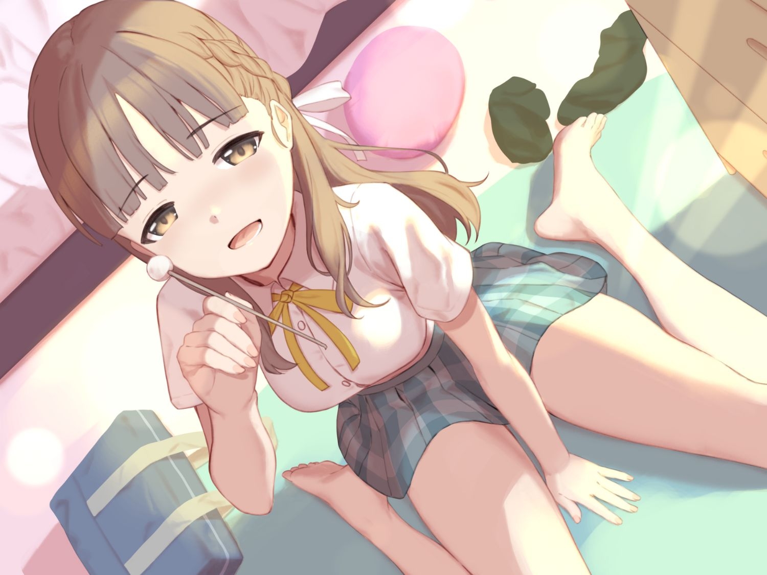 【耳かき・あまあま】あまあま同級生の月見さんと放課後ひとやすみ