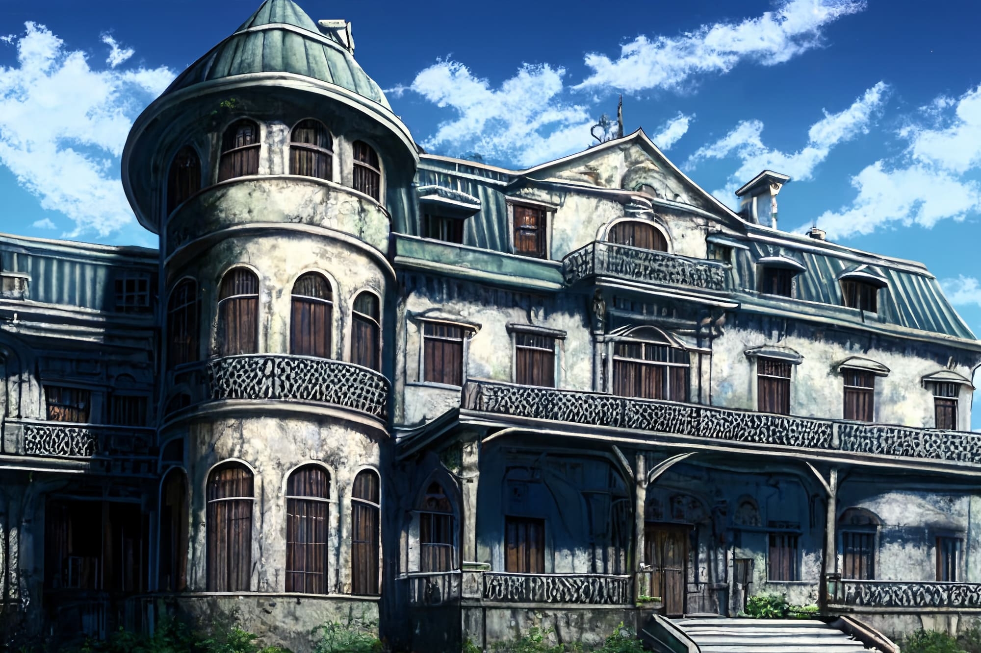 【アニメ映画風の家や室内の背景】著作権フリーの高解像度画像(100枚)