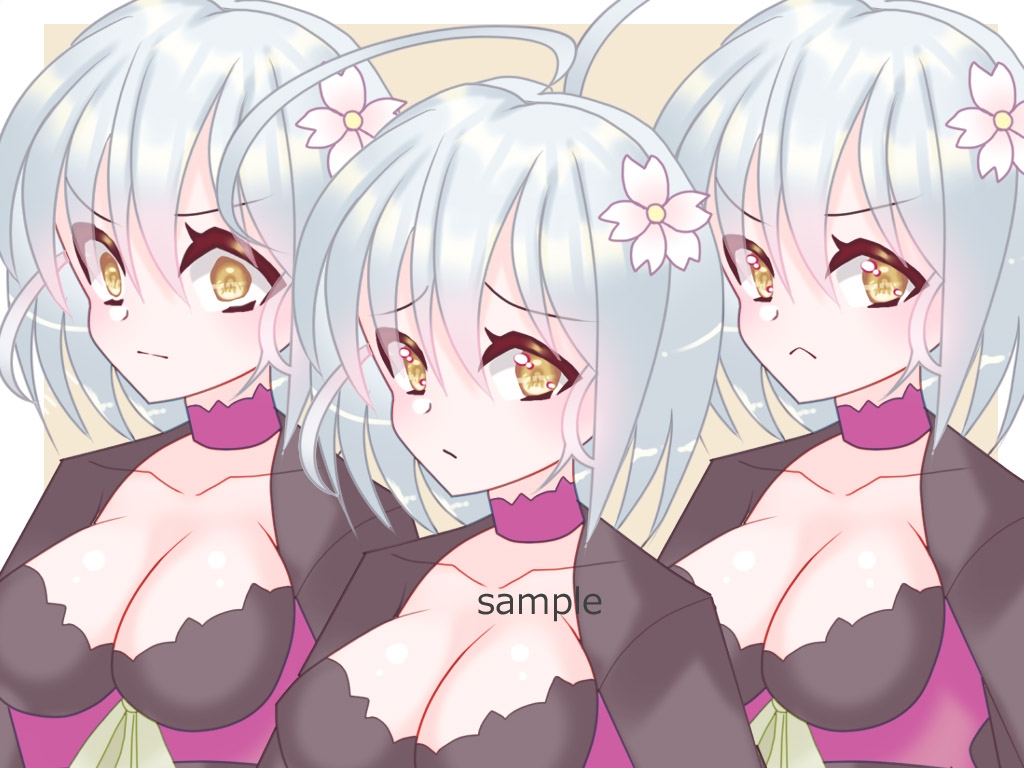 全身立ち絵素材・ファンタジー衣装024《薄幸少女》