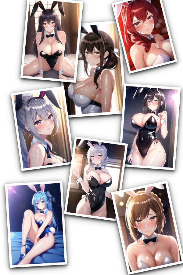 超高精細イラスト集 -バニーガール フリーイラスト