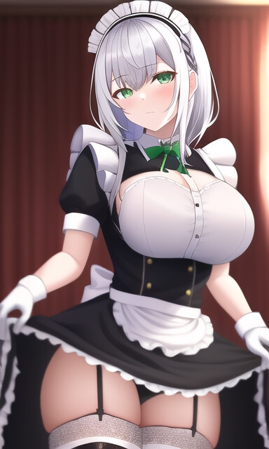 ホ○ライブ!!CG集 白○ノエル(メイド) R-18あり