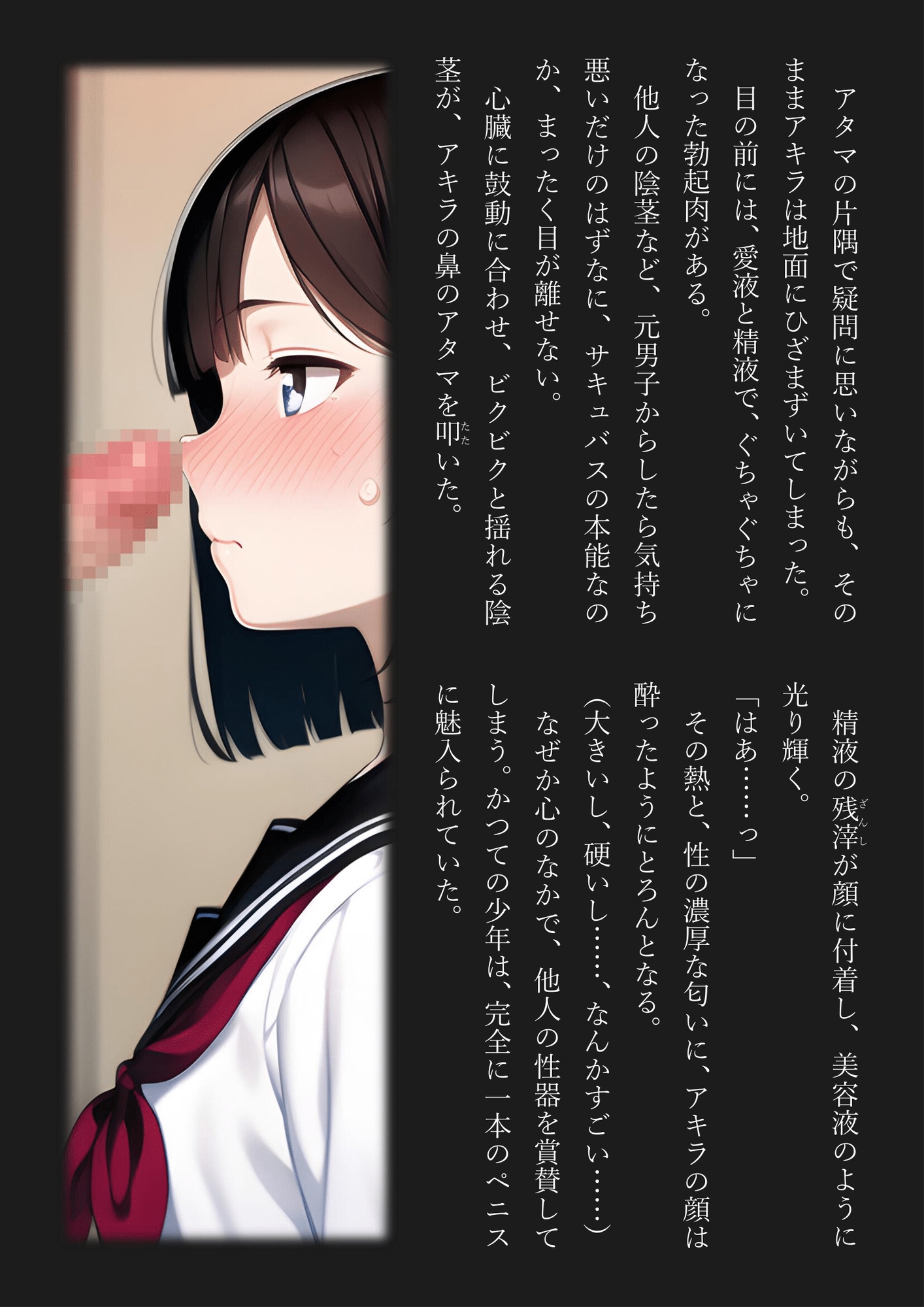 女体化サキュバス委員長 クラスの男子全員がぼくのゴハン