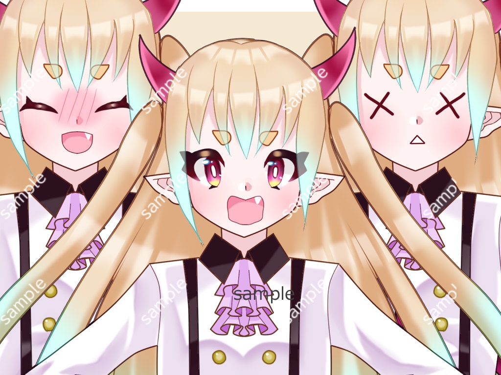 全身立ち絵素材・ファンタジー衣装025《生意気サキュバス》