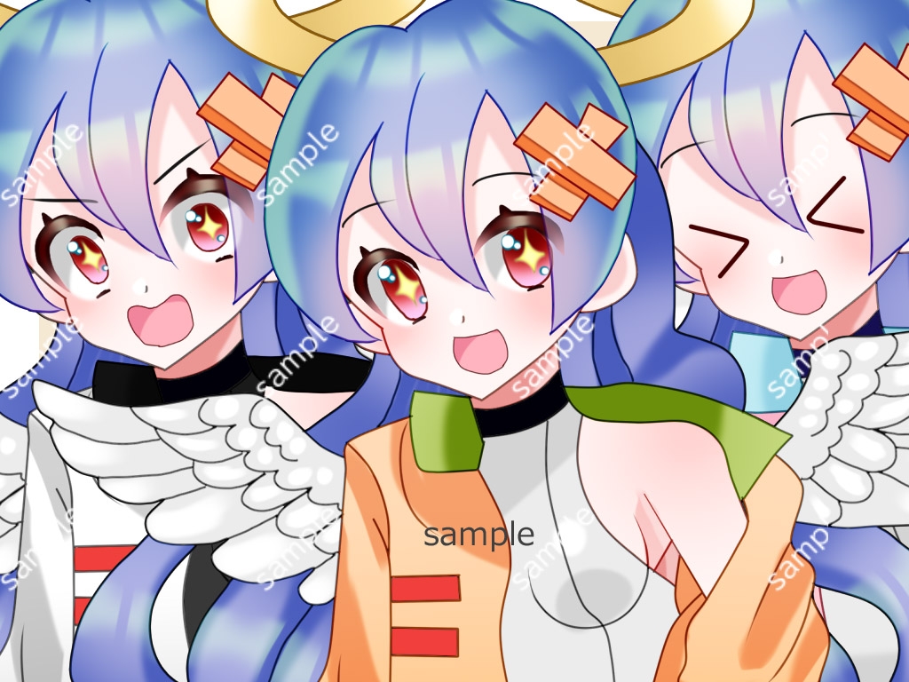 全身立ち絵素材・ファンタジー衣装026《ドジっ子天使》