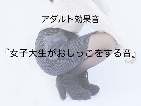 [アダルト効果音素材]女子大生がおしっこをする音[著作権フリー]