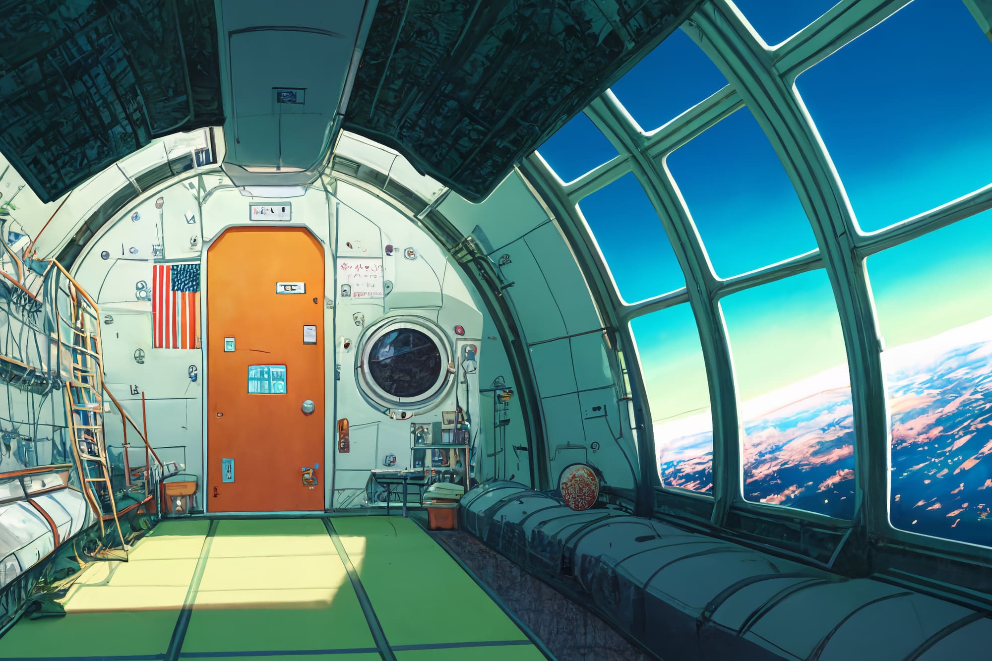 【アニメ映画風の乗り物系の背景】著作権フリーの高解像度画像(100枚)