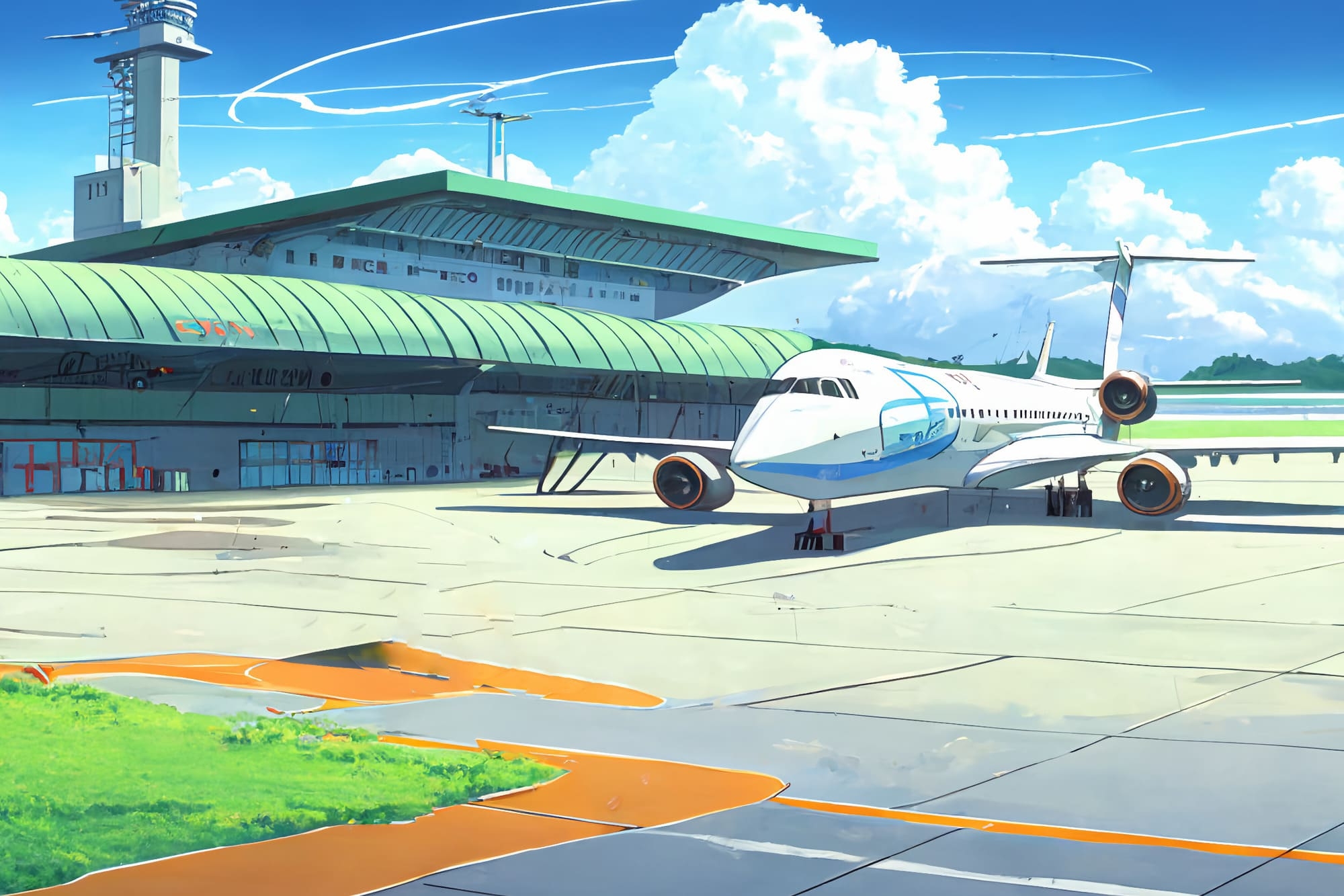 【アニメ映画風の乗り物系の背景】著作権フリーの高解像度画像(100枚)