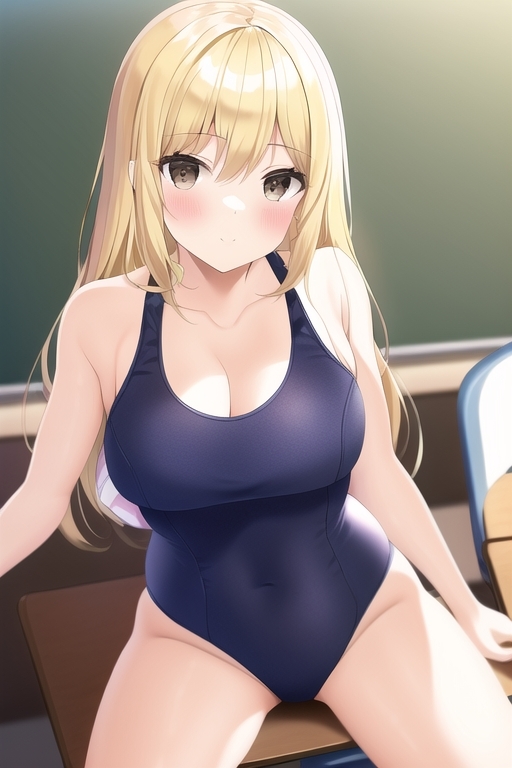 金髪美女、スクール水着詰め合わせ