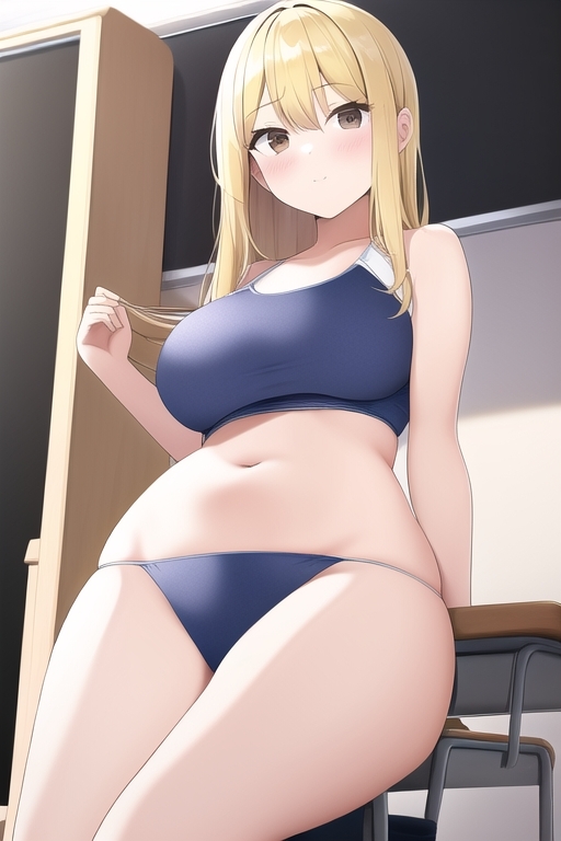 金髪美女、スクール水着詰め合わせ