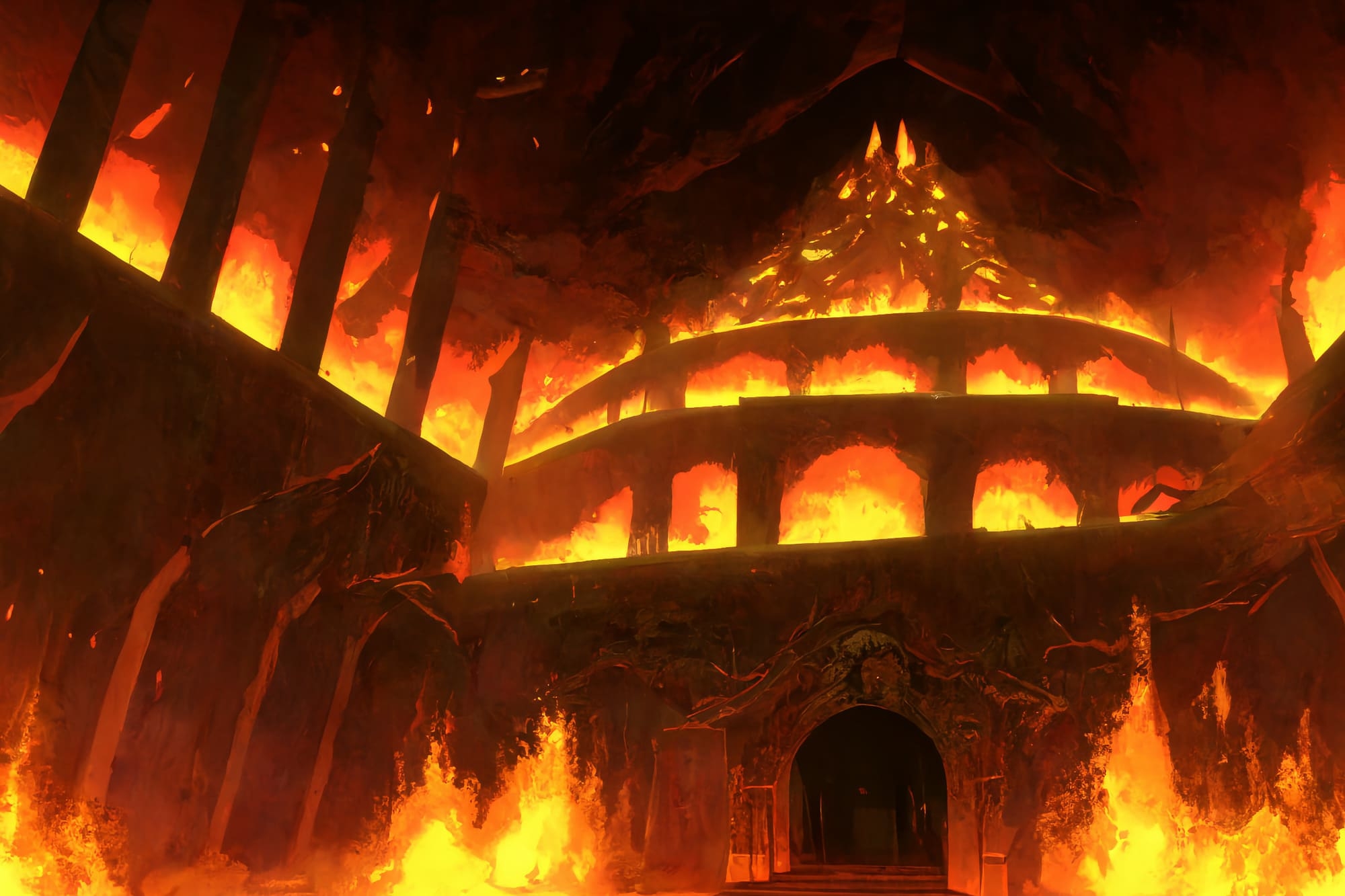 【アニメ映画風のダンジョン背景】著作権フリーの高解像度画像(100枚)