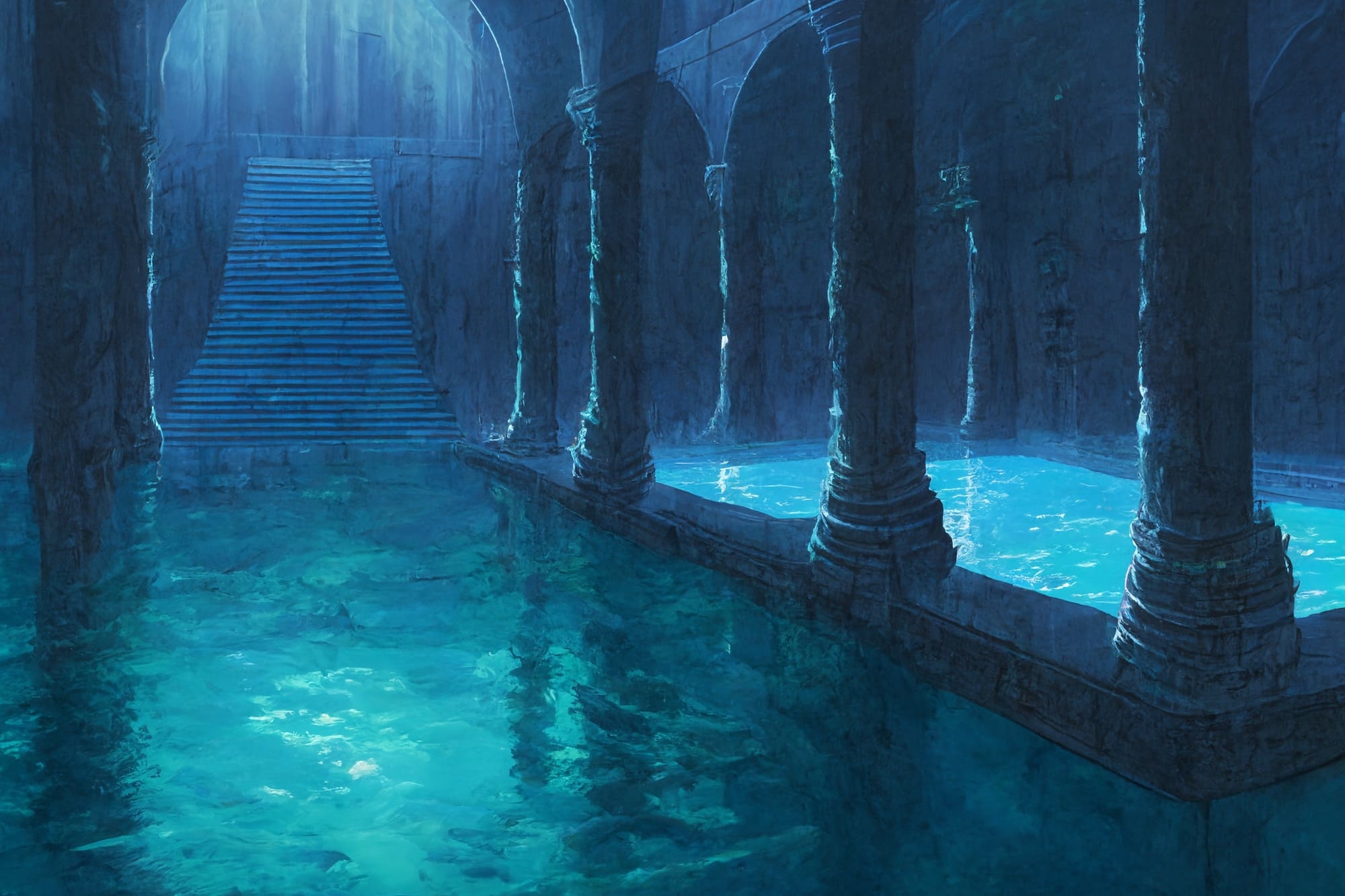 【アニメ映画風のダンジョン背景】著作権フリーの高解像度画像(100枚)