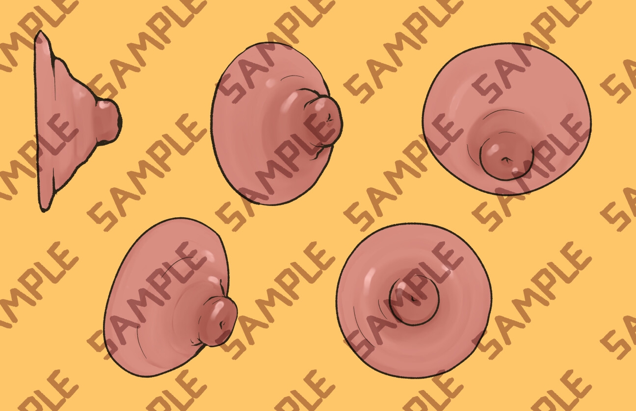 Nipple 3D and 2D asset bundle