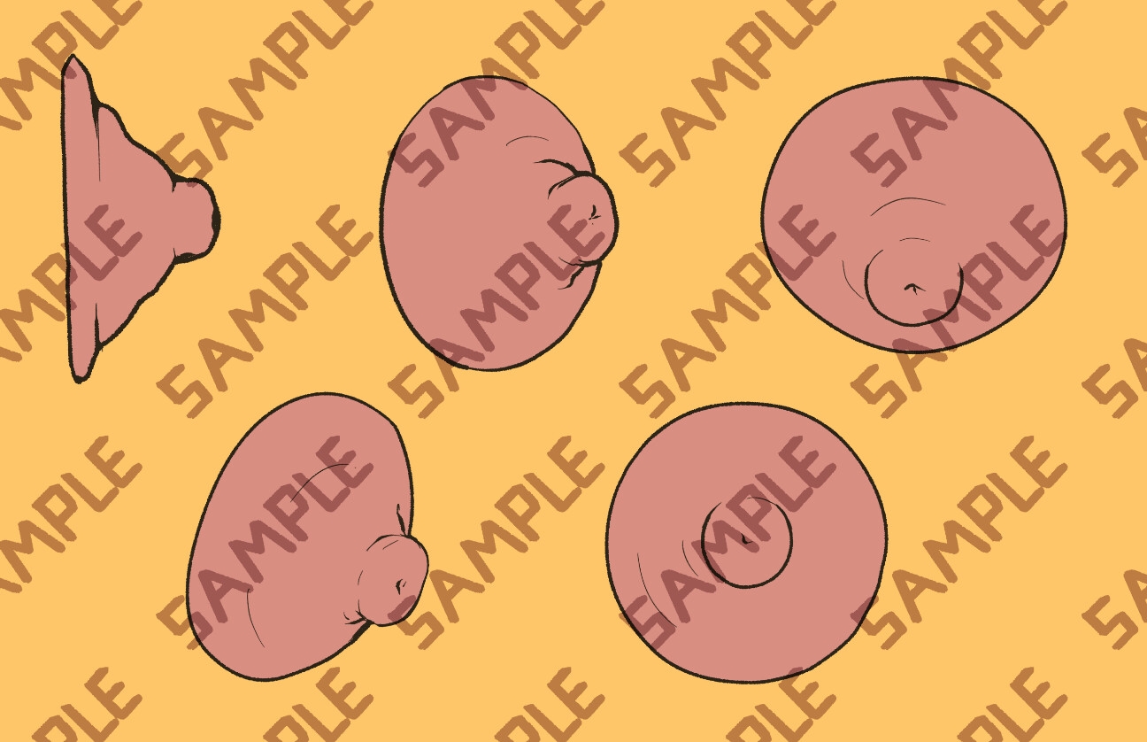 Nipple 3D and 2D asset bundle