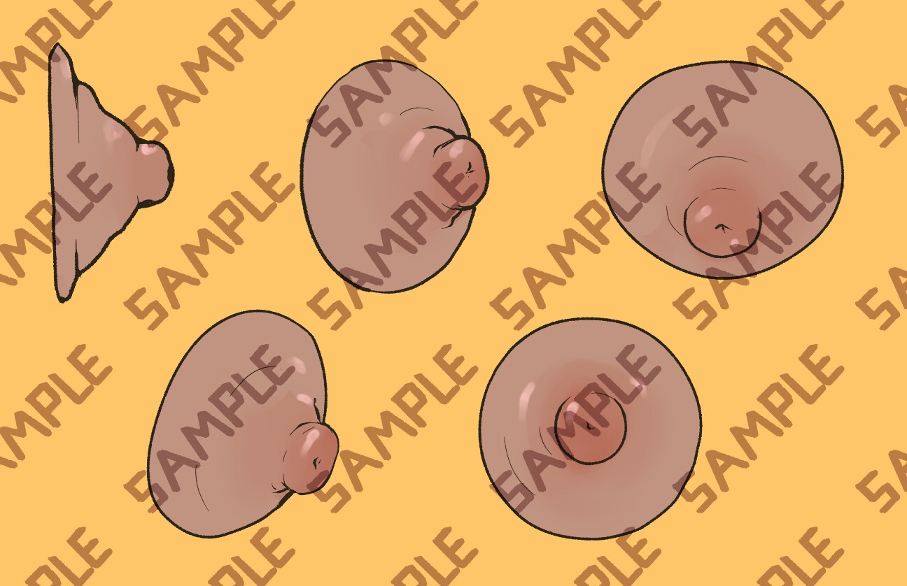 Nipple 3D and 2D asset bundle