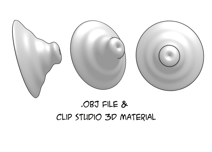Nipple 3D and 2D asset bundle