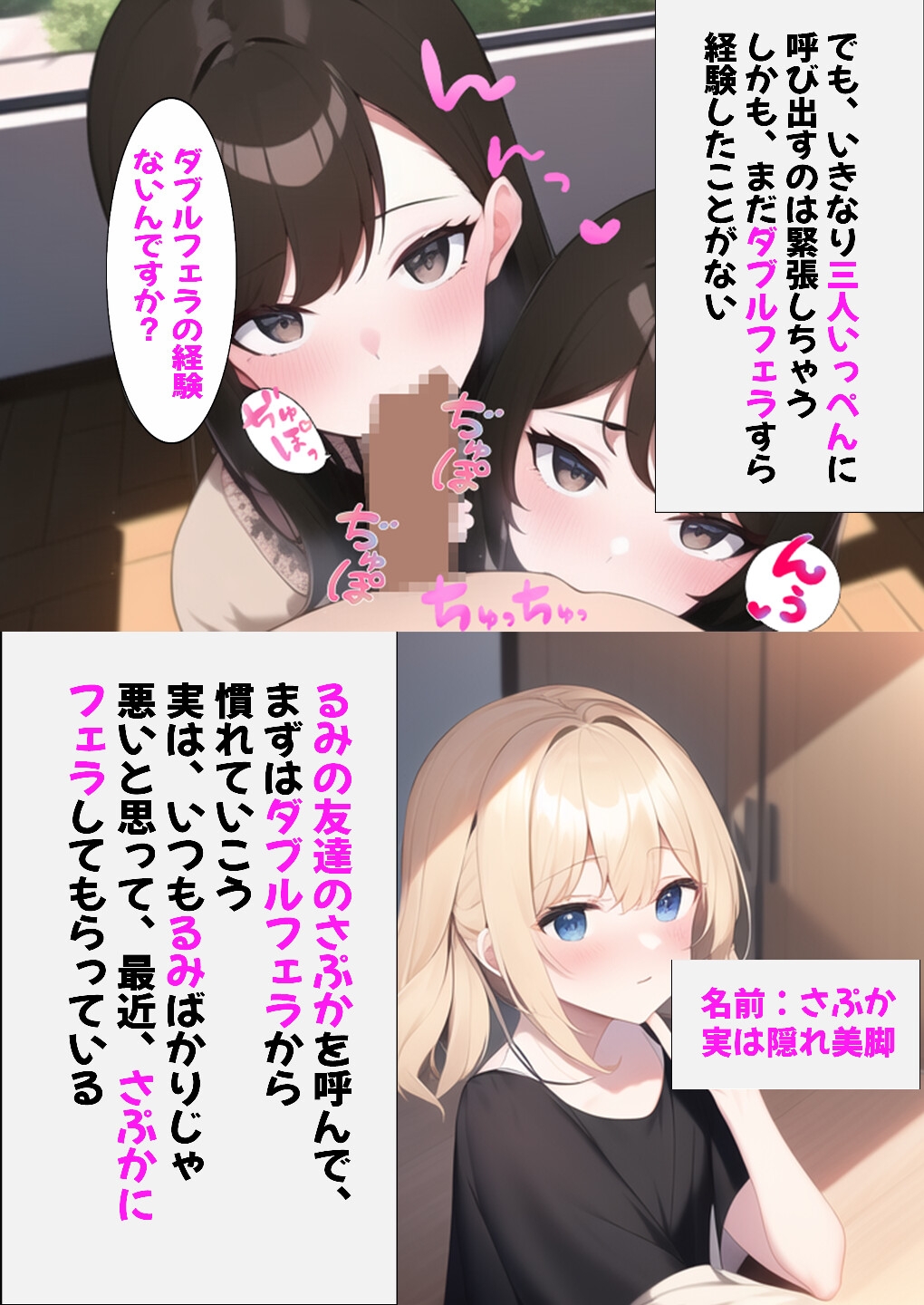 第五話 僕が作ったスマホアプリはボタンを押すと目の前でスカートをめくってくれる優れもの 念願のトリプルフェラ編