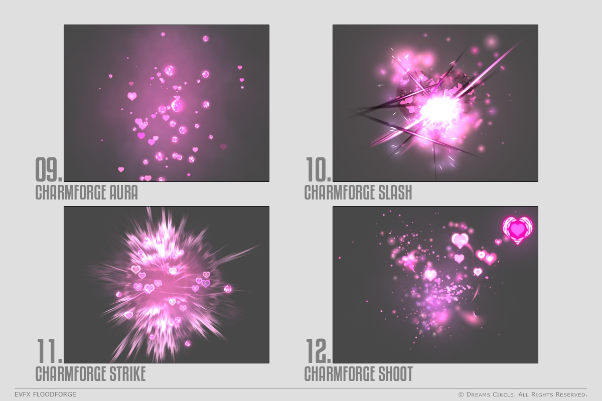 エフェクト素材集:EVFXチャームフォージ