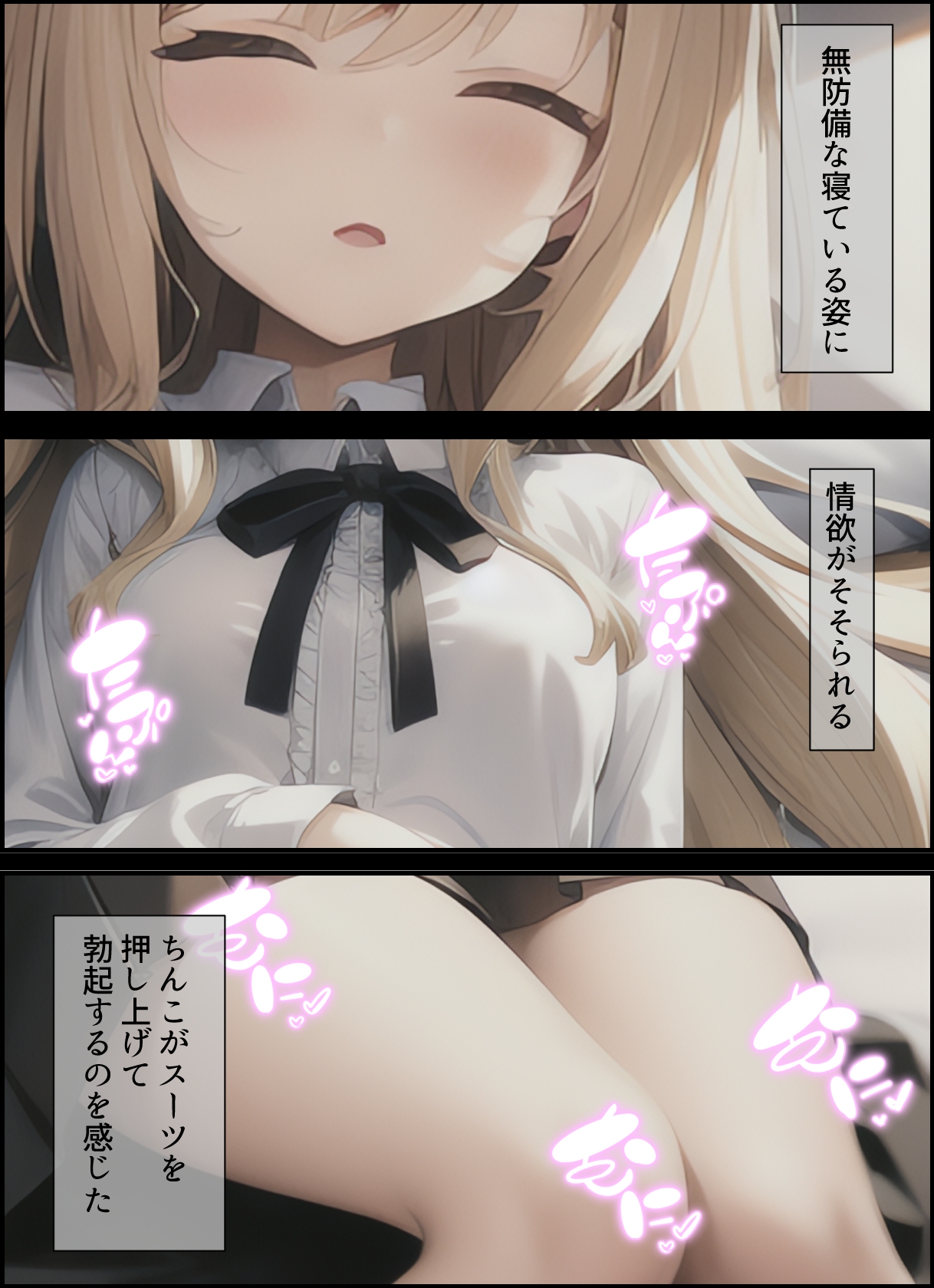 寝ている社長の娘をオナホのように使わせてもらう話