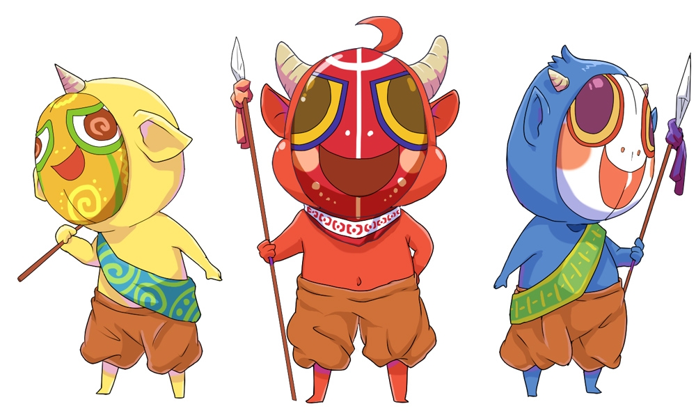 【立ち絵素材】小鬼3人組