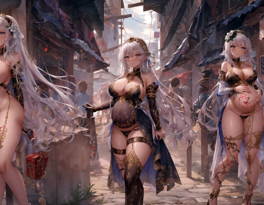 奴隷市場の妊婦たち3