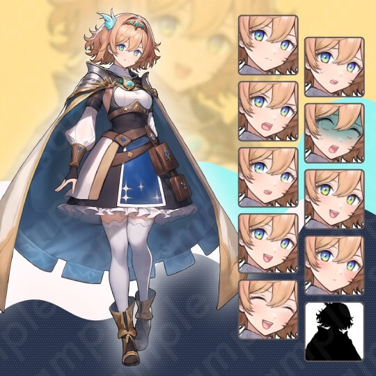 【立ち絵素材】ファンタジー系E・研究者・発明家・錬金術師_男女6人セット・全身表情10種+α