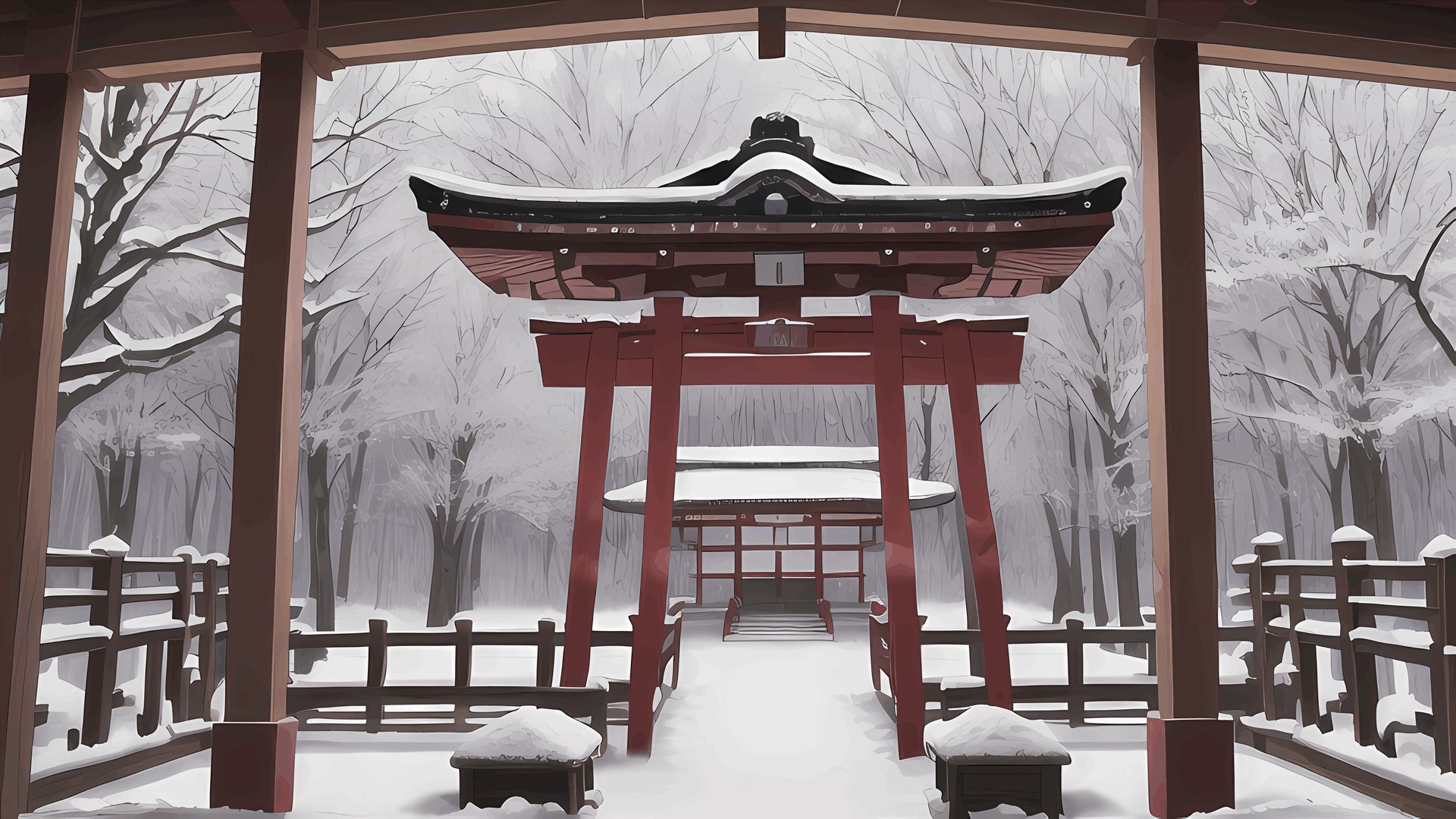 著作権フリー背景美術素材集 : BGArt 19 「幻想世界HD-V」 ジャパネスク