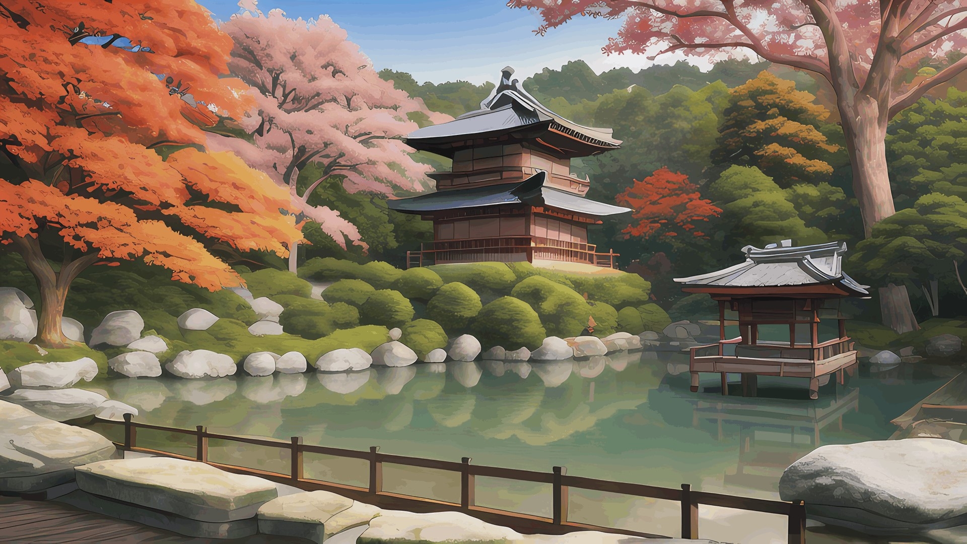 著作権フリー背景美術素材集 : BGArt 19 「幻想世界HD-V」 ジャパネスク