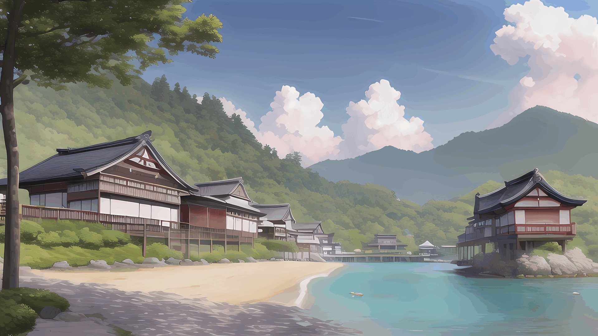 著作権フリー背景美術素材集 : BGArt 19 「幻想世界HD-V」 ジャパネスク