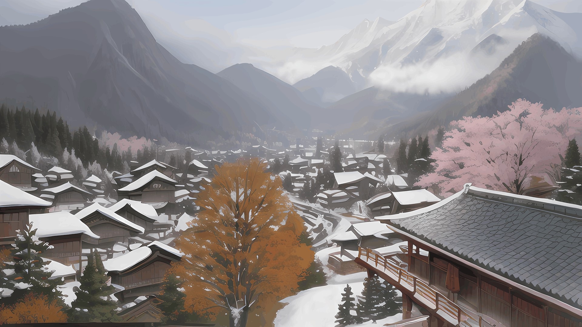 著作権フリー背景美術素材集 : BGArt 19 「幻想世界HD-V」 ジャパネスク